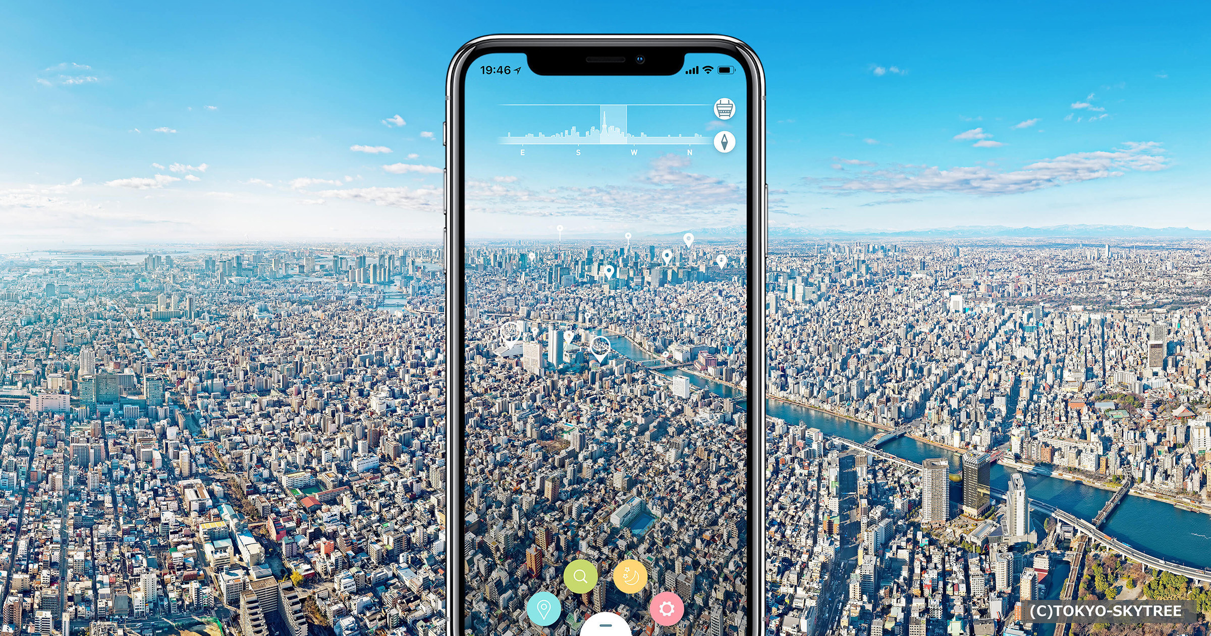 VR事例｜スマートフォンアプリ「TOKYO SKYTREER PANORAMA GUIDE
